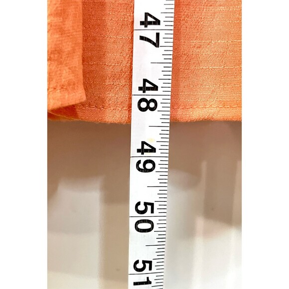 Y2k Smocked Tiered Midi Dress Women’s M Layered Peach Spring Summer Festive - Picture 7 of 10